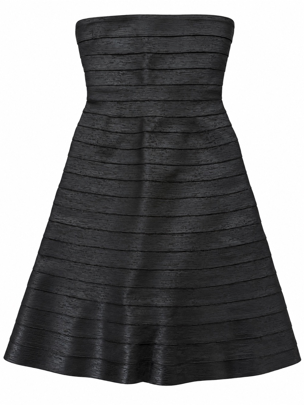 Strapless bandage Black A-Line Dress - Elegant Evening Wear